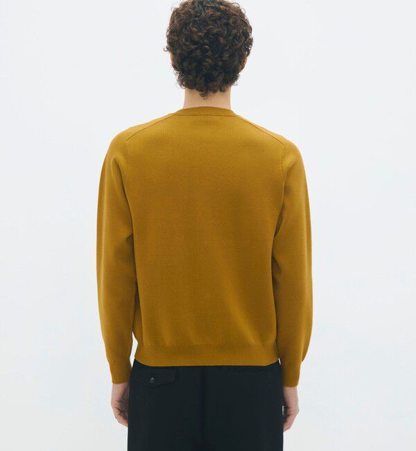 CABaN「コットンカシミヤ フラップポケットニットブルゾン」|カーディガン|