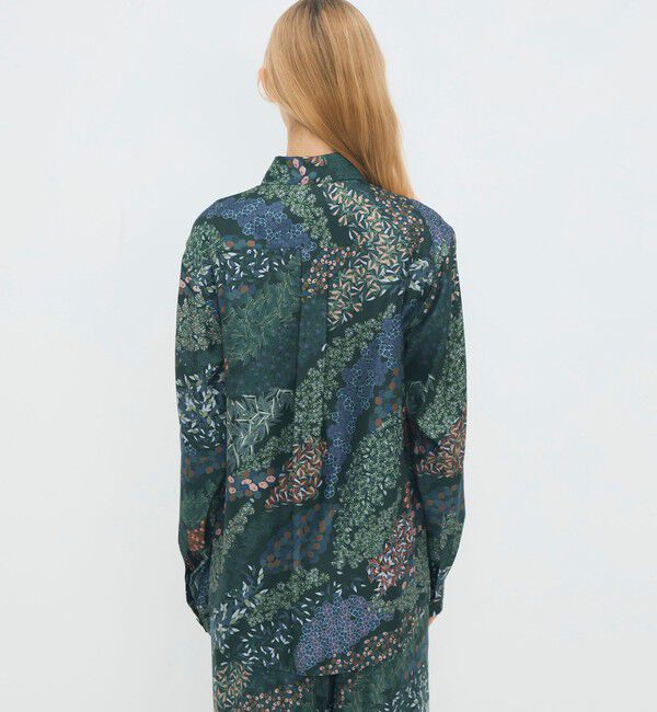 CABaN「シルクツイル FLOWER RIVER レギュラーカラーシャツ」|シャツ・ブラウス|