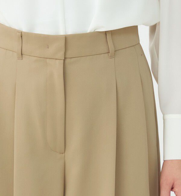 Ballsey「コットンライクサテン 2タックワイドパンツ」|その他|