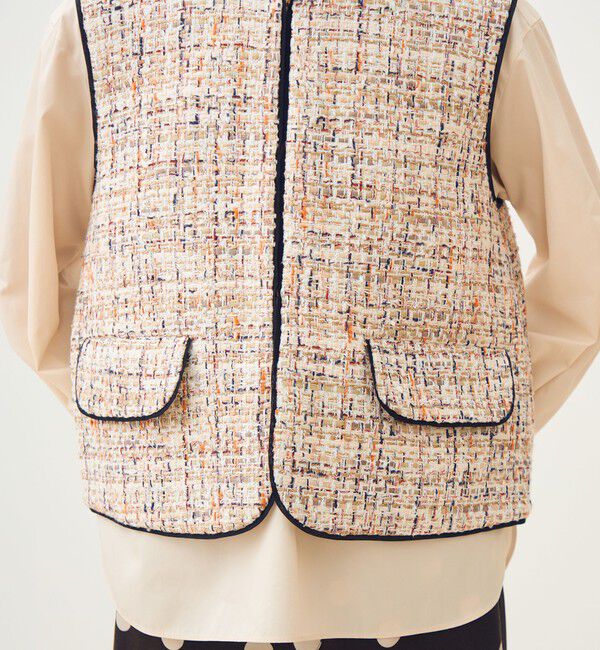 TOMORROWLAND collection「ホロウファンシーツイード トリミングジレ」|ベスト・ジレ|