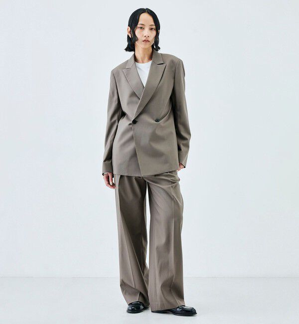 Edition「Super120'sウォッシャブルウール ダブルブレストジャケット」|テーラードジャケット|