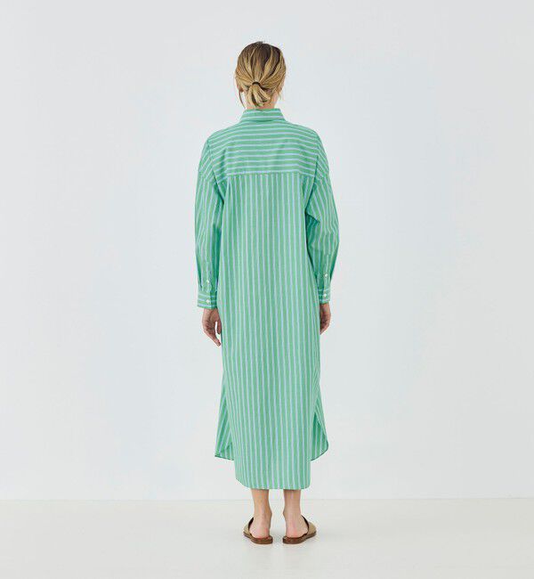 GALERIE VIE「ストライプブロード ロングシャツワンピース」|ワンピース|