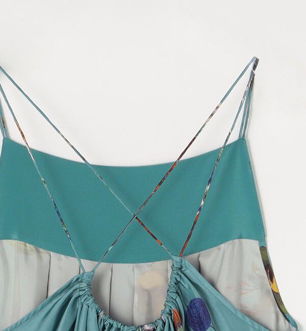 CABaN「シルク BOUQUETプリント キャミソールワンピース」|ワンピース|