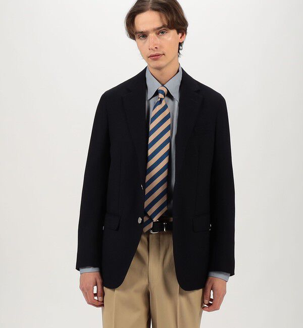 TOMORROWLAND MENS「ウール 3Dルック シングルブレステッド2Bジャケット ANGELICO」|テーラードジャケット|