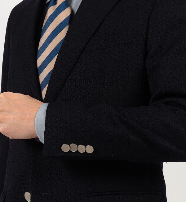 TOMORROWLAND MENS「ウール 3Dルック シングルブレステッド2Bジャケット ANGELICO」|テーラードジャケット|