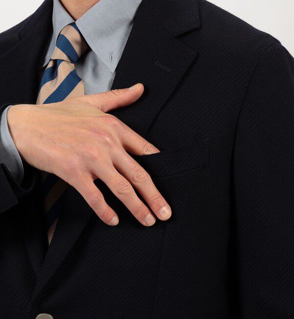 TOMORROWLAND MENS「ウール 3Dルック シングルブレステッド2Bジャケット ANGELICO」|テーラードジャケット|