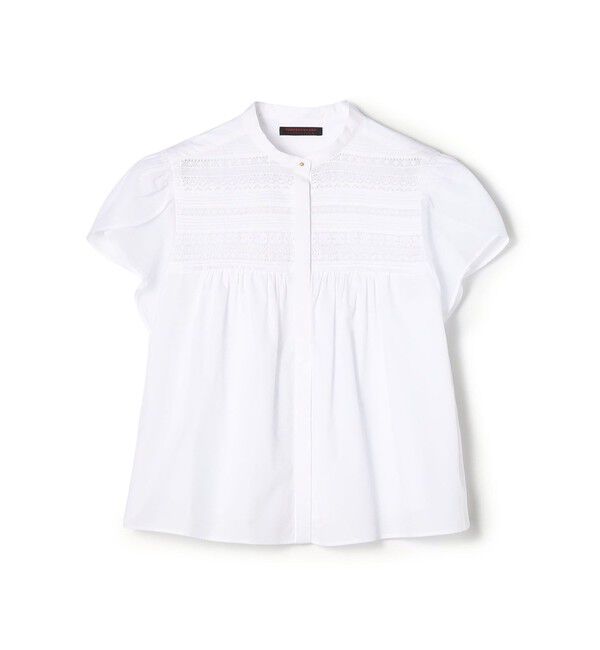 TOMORROWLAND collection「コットンコンビネーション ペタルスリーブブラウス」|シャツ・ブラウス|11 ホワイト