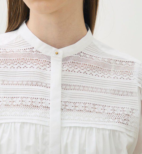 TOMORROWLAND collection「コットンコンビネーション ペタルスリーブブラウス」|シャツ・ブラウス|