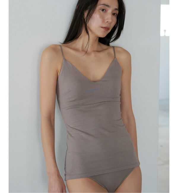 EMILYWEEK「【RESET】オーガニックコットン混 ブラキャミソール（グレージュ、パープル）」|インナー|