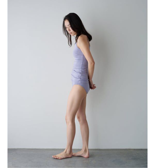 EMILYWEEK「【RESET】オーガニックコットン混 ブラキャミソール（グレージュ、パープル）」|インナー|