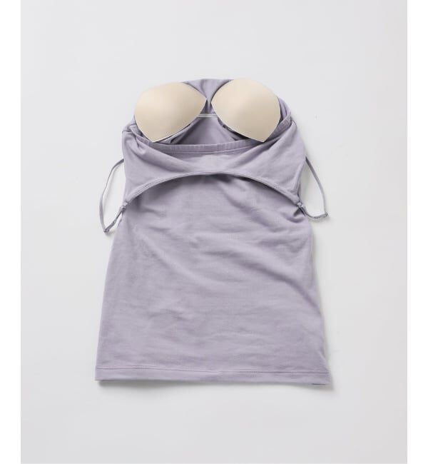 EMILYWEEK「【RESET】オーガニックコットン混 ブラキャミソール（グレージュ、パープル）」|インナー|