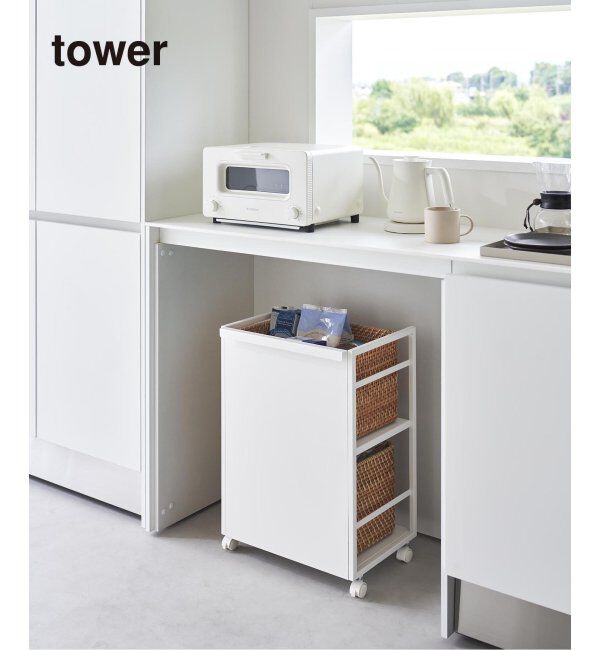 journal standard Furniture「《WEB限定》【tower/タワー】目隠しワゴン」|その他|ホワイト