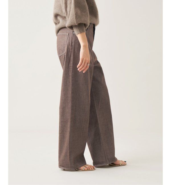 IENA LA BOUCLE「IENA LA BOUCLE ストレートカラーデニムパンツ」|デニム|