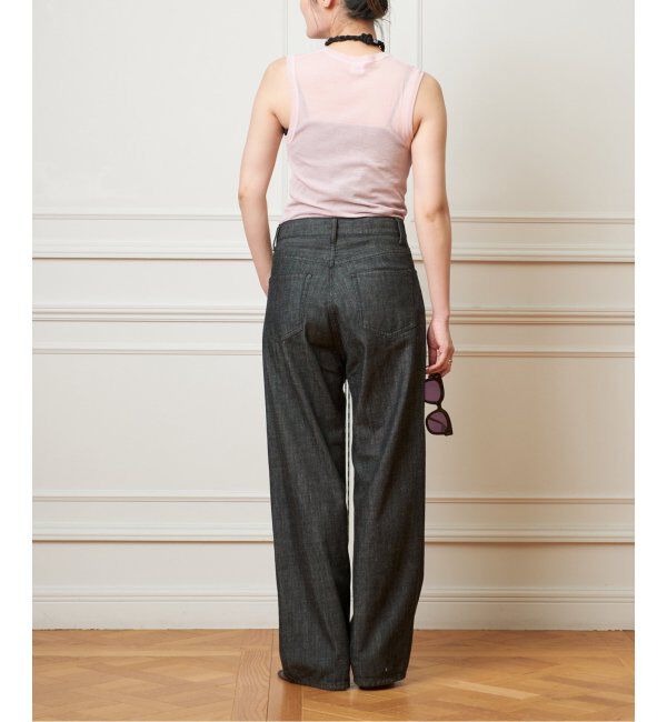 IENA LA BOUCLE「IENA LA BOUCLE ストレートカラーデニムパンツ」|デニム|