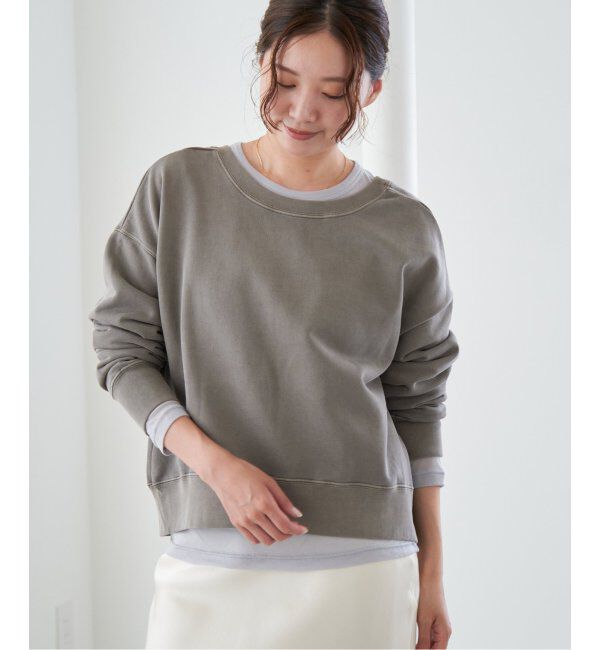 IENA「ピグメントスウェットプルオーバー」|スウェット・ジャージ|