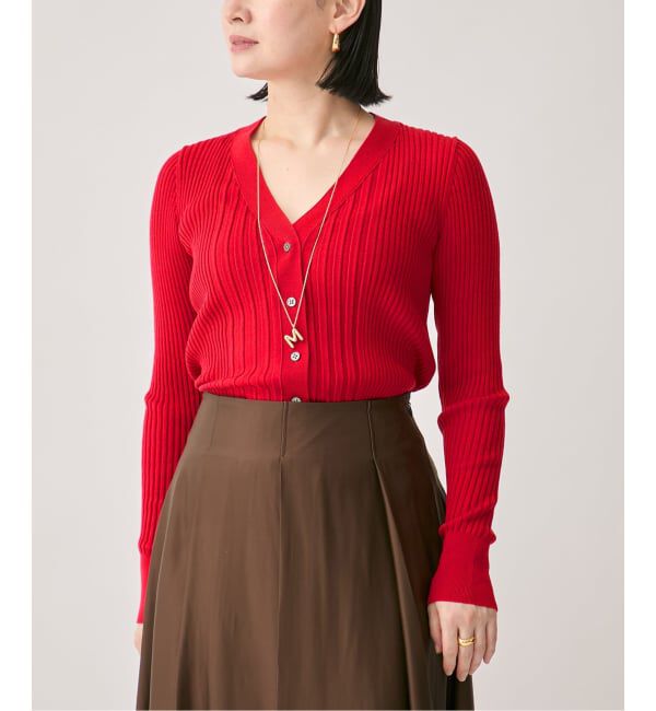 VERMEIL par iena「SLOWOOL Vネック カーディガン」|カーディガン|