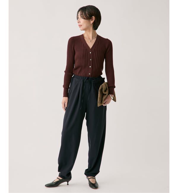 VERMEIL par iena「SLOWOOL Vネック カーディガン」|カーディガン|