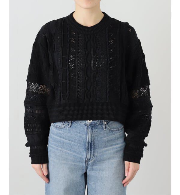 IENA LA BOUCLE「ODAKHA/オダカ CRAZY ショートニット OH25AWKN11」|ニット・セーター|