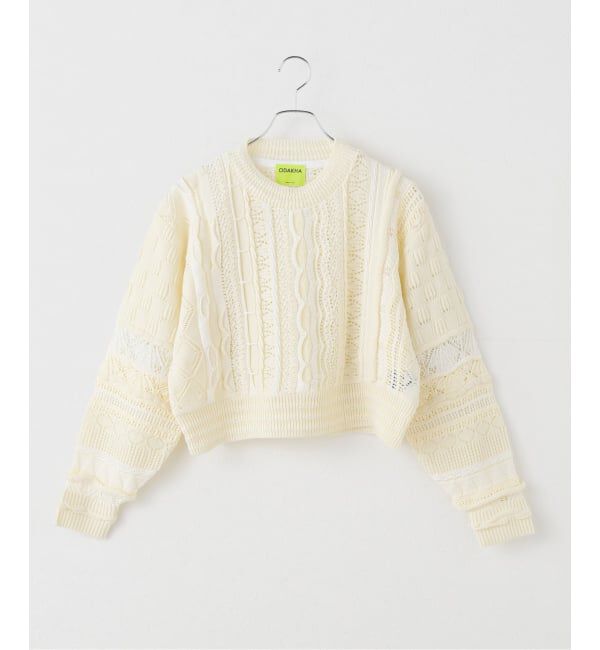 IENA LA BOUCLE「ODAKHA/オダカ CRAZY ショートニット OH25AWKN11」|ニット・セーター|