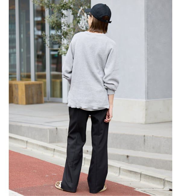 SLOBE IENA「《WEB限定カラー有り/追加》Wフェイスジャージヘンリープルオーバー」|Tシャツ・カットソー|