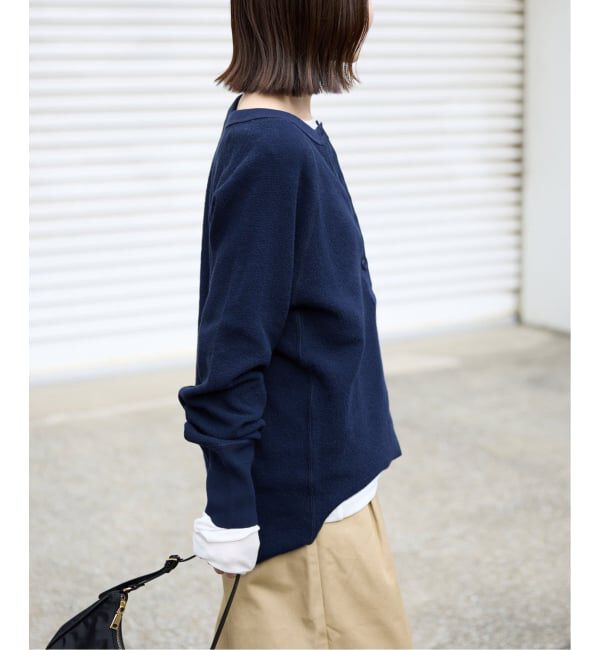 SLOBE IENA「《WEB限定カラー有り/追加》Wフェイスジャージヘンリープルオーバー」|Tシャツ・カットソー|