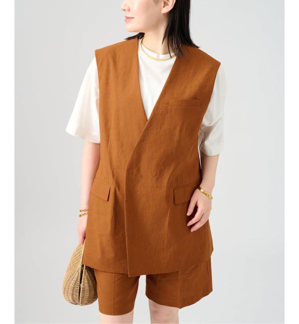 VERMEIL par iena「Clean Linen ベスト」|その他|