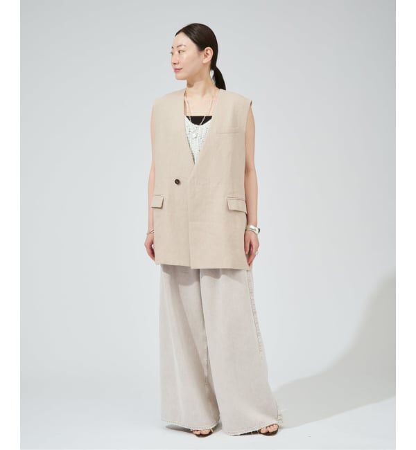 VERMEIL par iena「Clean Linen ベスト」|その他|