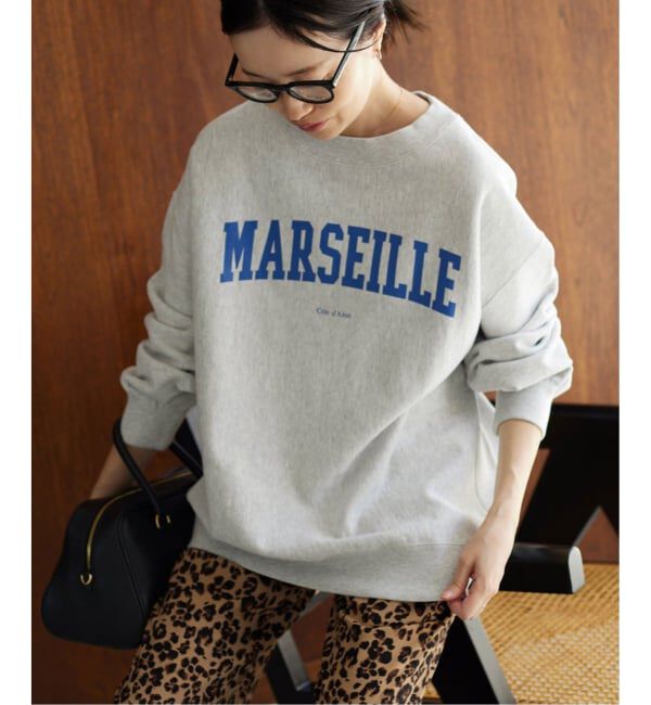 SLOBE IENA「《WEB限定/追加3》MARSEILLE ロゴスウェット」|スウェット・ジャージ|グレーA