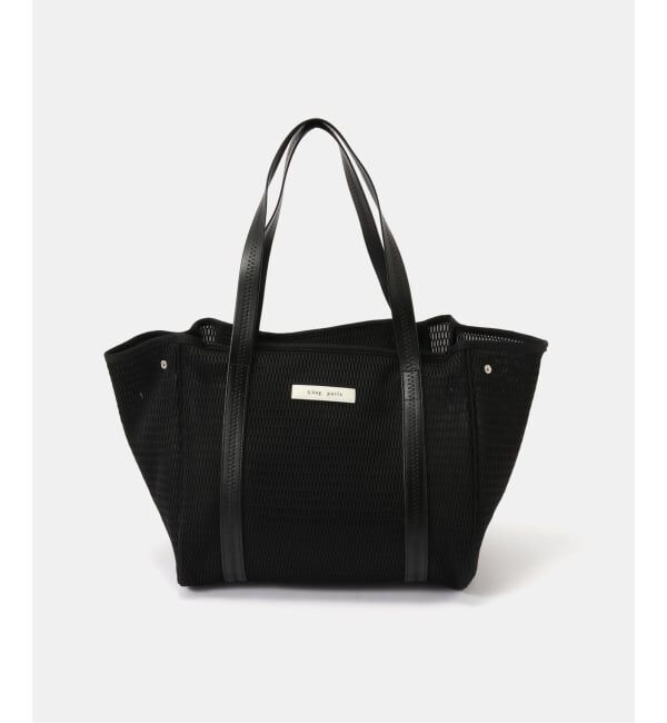 IENA「qbag paris/キューバッグ パリ nest zip M バッグ NEST-MZIP」|トートバッグ|ブラック