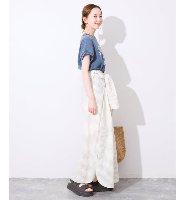 SLOBE IENA「《予約》Champion/チャンピオン SLOBE別注 フレンチスリーブロゴTシャツ」|Tシャツ・カットソー|