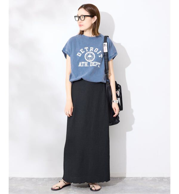 SLOBE IENA「《予約》Champion/チャンピオン SLOBE別注 フレンチスリーブロゴTシャツ」|Tシャツ・カットソー|