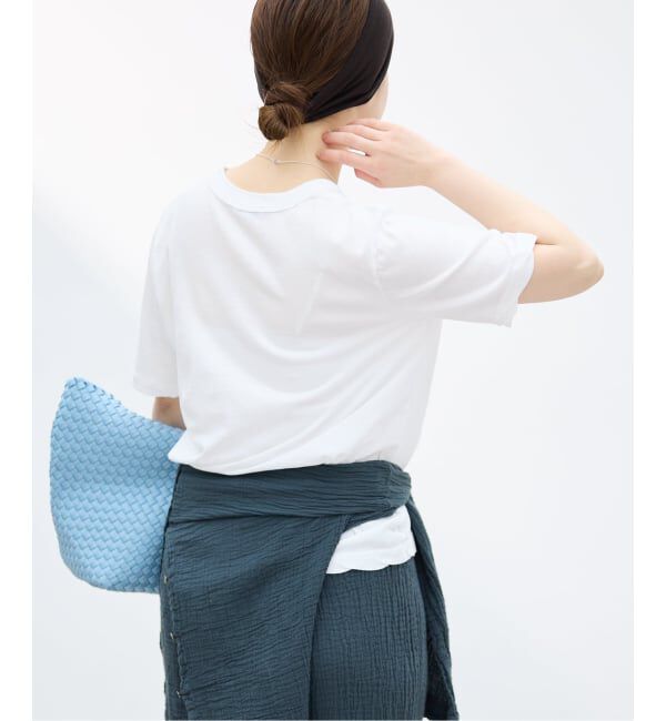 IENA「《予約》ATON/エイトン FRESCA SINGLE JERSEY SS EX Tシャツ」|Tシャツ・カットソー|