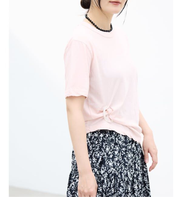 IENA「《予約》ATON/エイトン FRESCA SINGLE JERSEY SS EX Tシャツ」|Tシャツ・カットソー|