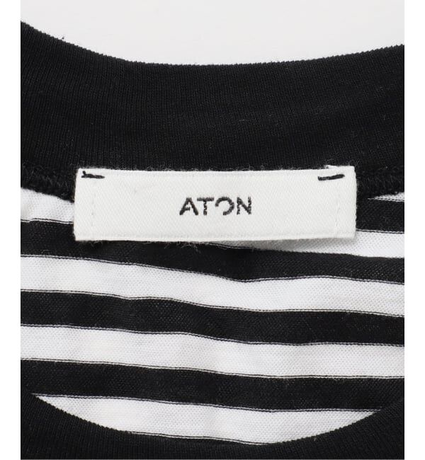 IENA「《予約》ATON/エイトン FRESCA SINGLE JERSEY SS EX Tシャツ」|Tシャツ・カットソー|