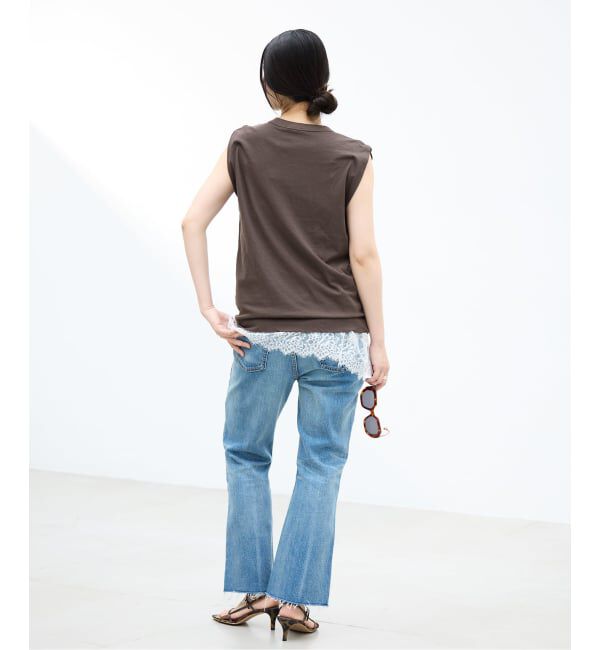 IENA「《予約》ATON/エイトン FRESCA SINGLEJERSEY NS ノースリーブ」|Tシャツ・カットソー|