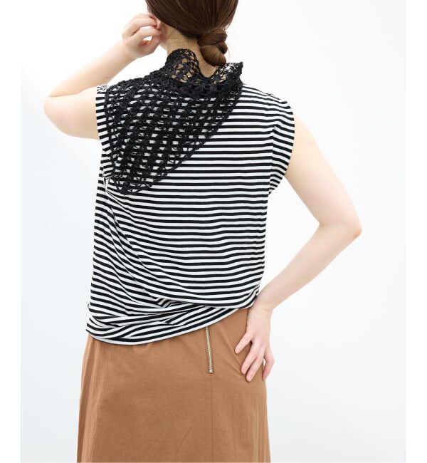 IENA「《予約》ATON/エイトン FRESCA SINGLEJERSEY NS ノースリーブ」|Tシャツ・カットソー|