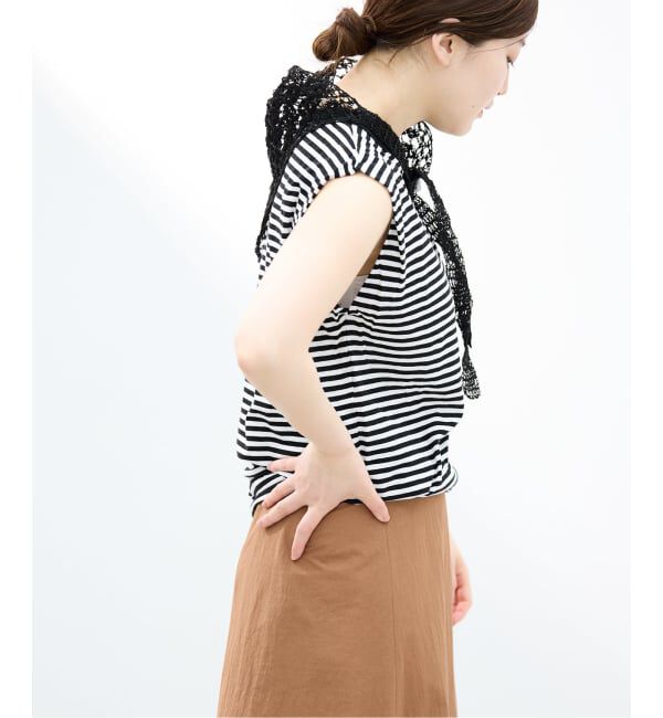 IENA「《予約》ATON/エイトン FRESCA SINGLEJERSEY NS ノースリーブ」|Tシャツ・カットソー|