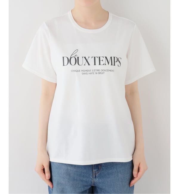 SLOBE IENA「The DOUX TEMPS TEE」|Tシャツ・カットソー|ホワイト