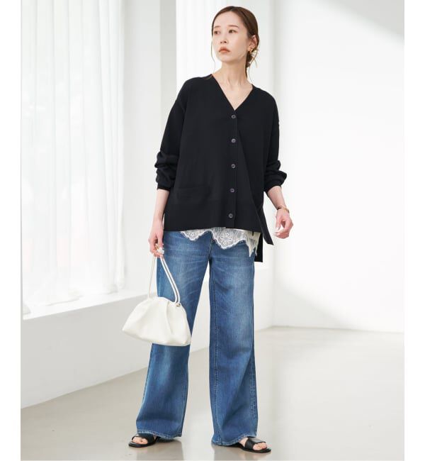 SLOBE IENA「《WEB限定/追加4予約》サテンレースキャミソール」|キャミソール|