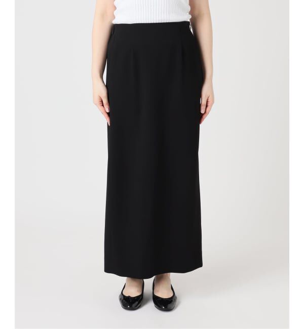 IENA「《予約/接触冷感/防シワ/吸水速乾》ストレッチジョーゼット Iラインスカート」|スカート|