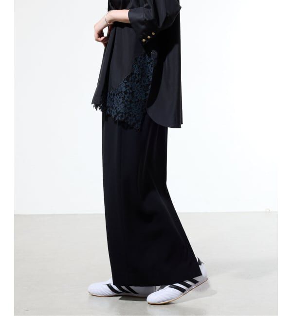 IENA「《予約/接触冷感/防シワ/吸水速乾》ストレッチジョーゼット Iラインスカート」|スカート|