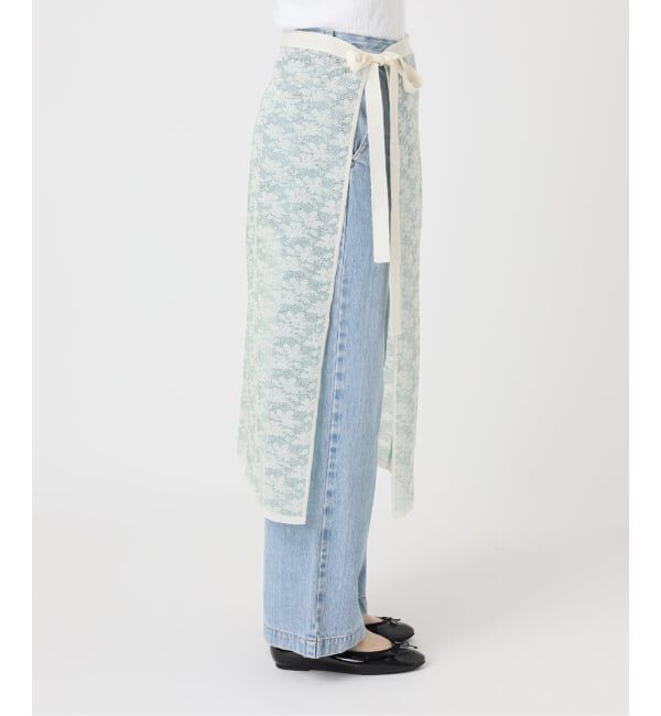 IENA「《予約/一部店舗限定》フラワージャガード ラップスカート」|スカート|