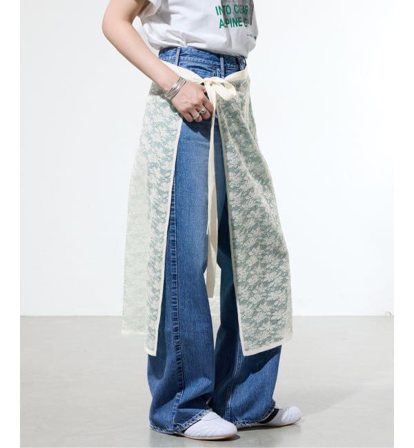 IENA「《予約/一部店舗限定》フラワージャガード ラップスカート」|スカート|