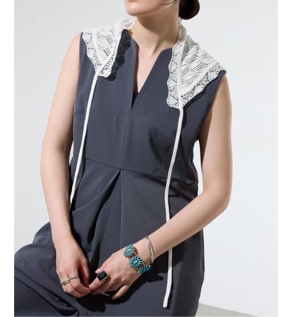 IENA「《予約/一部店舗限定》クロシェニット バンダナ」|バンダナ・スカーフ|