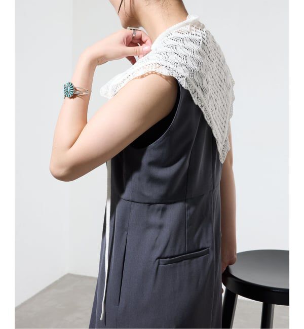 IENA「《予約/一部店舗限定》クロシェニット バンダナ」|バンダナ・スカーフ|