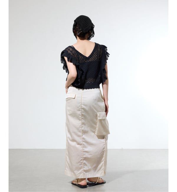 IENA「《予約/一部店舗限定》クロシェニット バンダナ」|バンダナ・スカーフ|