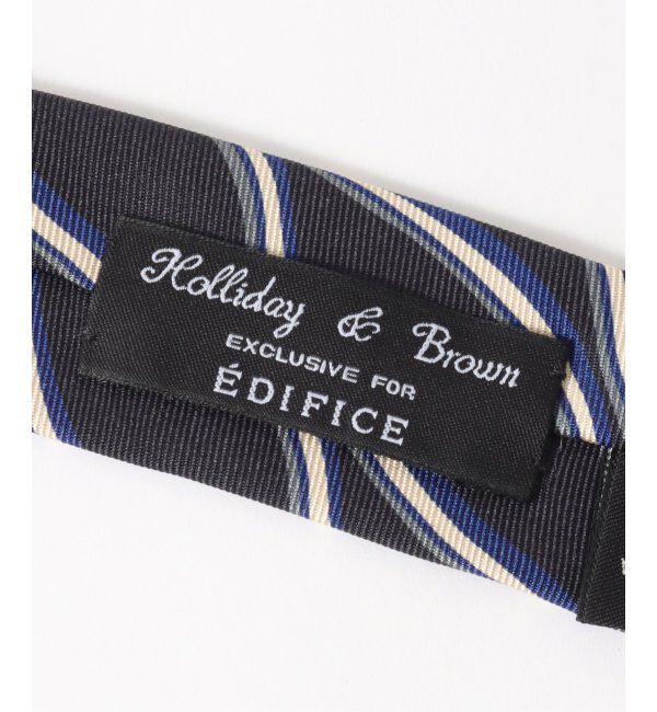 EDIFICE「Holliday & Brown(ホリデー & ブラウン) Ex.ウェーブモチーフプリント OA141/1」|ネクタイ・蝶ネクタイ|