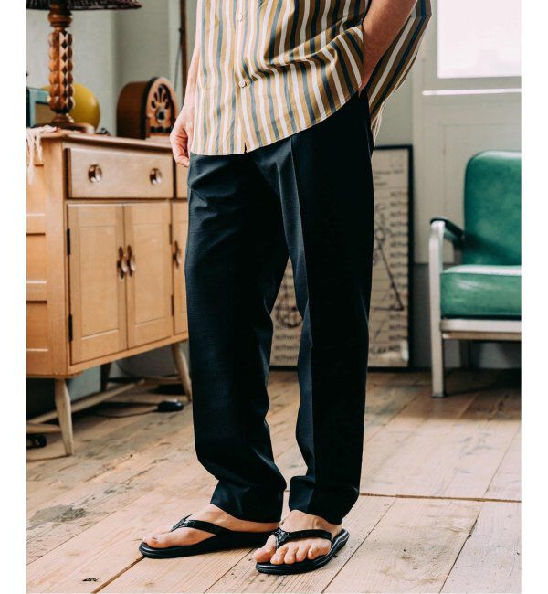 EDIFICE「ISLAND SLIPPER(アイランドスリッパ) 別注クロコ ナローストラップサンダル」|サンダル|