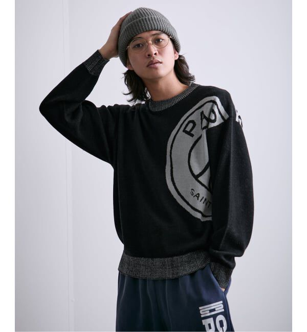 Paris Saint-Germain「【Paris Saint-Germain / パリ・サン＝ジェルマン】 JP Emblem knit pullover」|ニット・セーター|