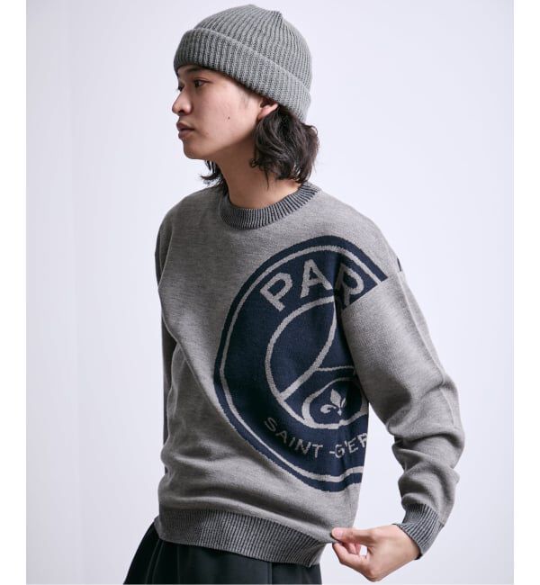 Paris Saint-Germain「【Paris Saint-Germain / パリ・サン＝ジェルマン】 JP Emblem knit pullover」|ニット・セーター|グレー